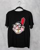 Cleveland Indians Logo The Indians Men T-shirt Black Tee All Sizes JJ3391