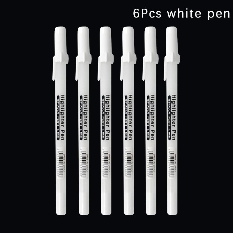 0.8mm Paint Marker Permanent Marker Graffiti Metalic Marker Pens Gold Silver White Pen Writting Drawing Art Supplies