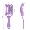 Cross-border Hot Item: Portable 2-in-1 Hollowed-Out Massage Comb - Wet/Dry Wide-Tooth Styling Comb for Women