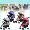Baby Four Wheeled Stroller Lightweight Foldable Convertible Seat Tools Outdoor
