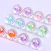 16mm Iridescent Transparent Plated Round Beads for DIY Beading, Jewelry, and Phone Chains
