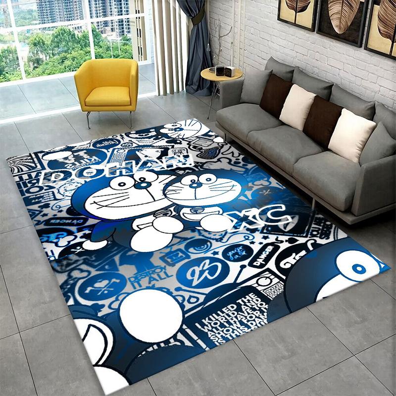 Cartoon D-Doraemon Dream Anime Carpet Rug for Playroom Bedroom Living Room Sofa Home Decor,kid Area Rug Non-slip Floor Mat