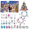 Christmas Bracelet DIY Crystal Beaded Alloy Jewelry Santa Blind Box Children's Holiday Gift