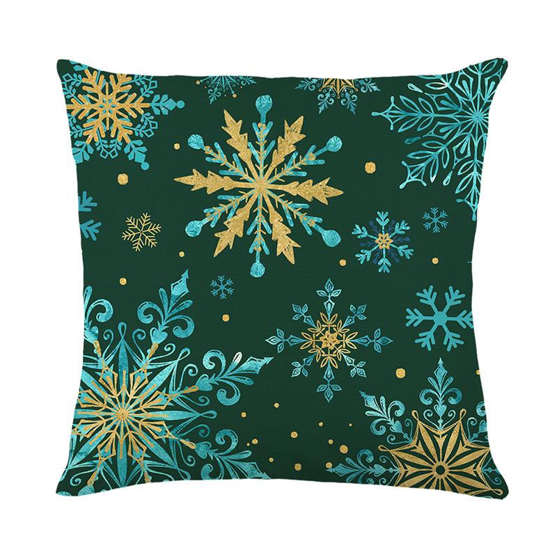 45cm Christmas Tree Snowflake Cushion Cover Pillowcase 2025 Christmas Decorations for Home Xmas New Year Christmas Decor