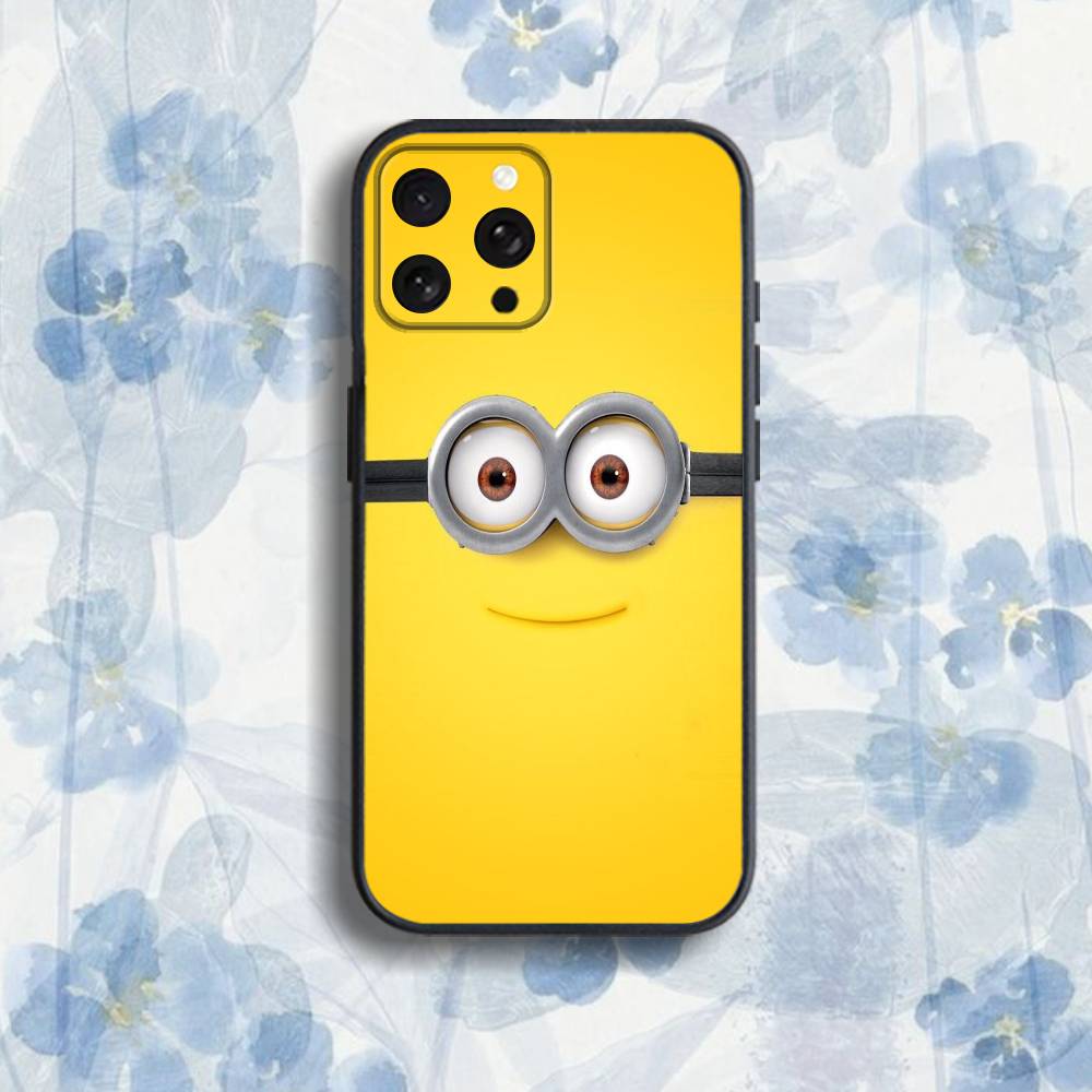 Movie MinionsS B-Banana-ES Phone Case For iPhone 17,16,15,14,13,12,Pro,Max,Plus,E,SE4,Air,Mini Black Soft Box