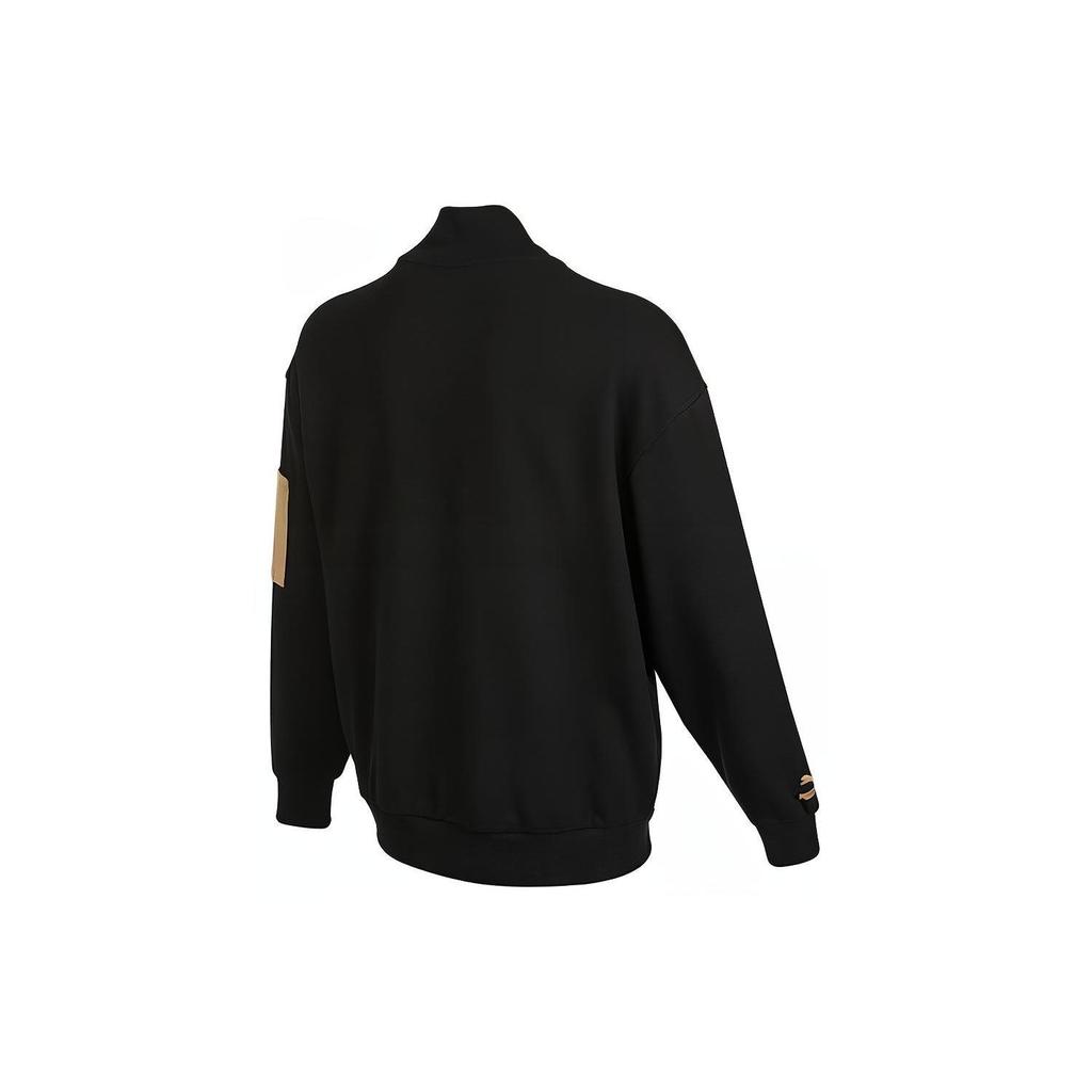 Puma Solid Color Logo Print Single-Breasted Long Sleeve Jacket Men Jackets Black 536788-01