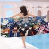 Japanese Anime Akame Ga KILL Beach Towel Colorful Bath Towels for Girl Microfiber Quick Dry Sand Free Beach Spa Gym Pool