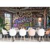 Urban Street Graffiti Wall Mural Retro Abandoned School Building Wallpaper Children Kids Adult Bedroom Murals