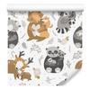 Animals Among Flowers Wallpaper for Living Room and Bedroom 50x1000
