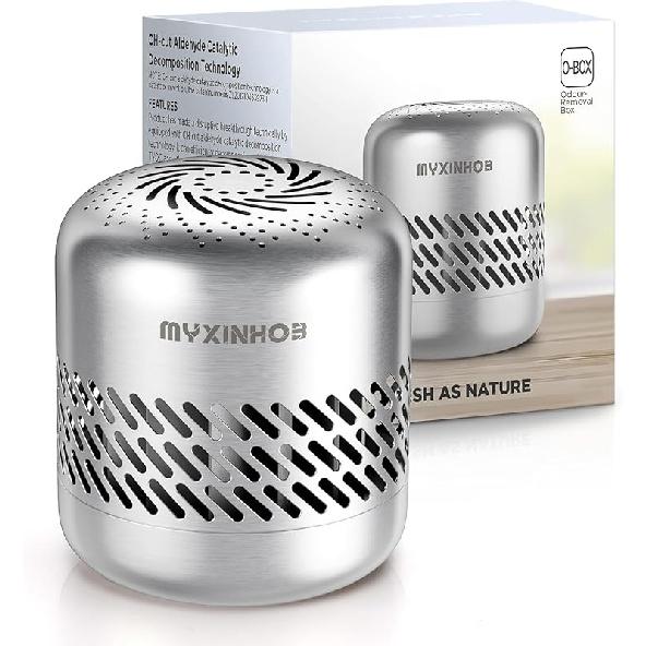 Long-lasting Refrigerator Deodorizer For Odor Remove: Fridge Deodorizer For Smell Remove (Silver Grey) 1 Count (Pack of 1)