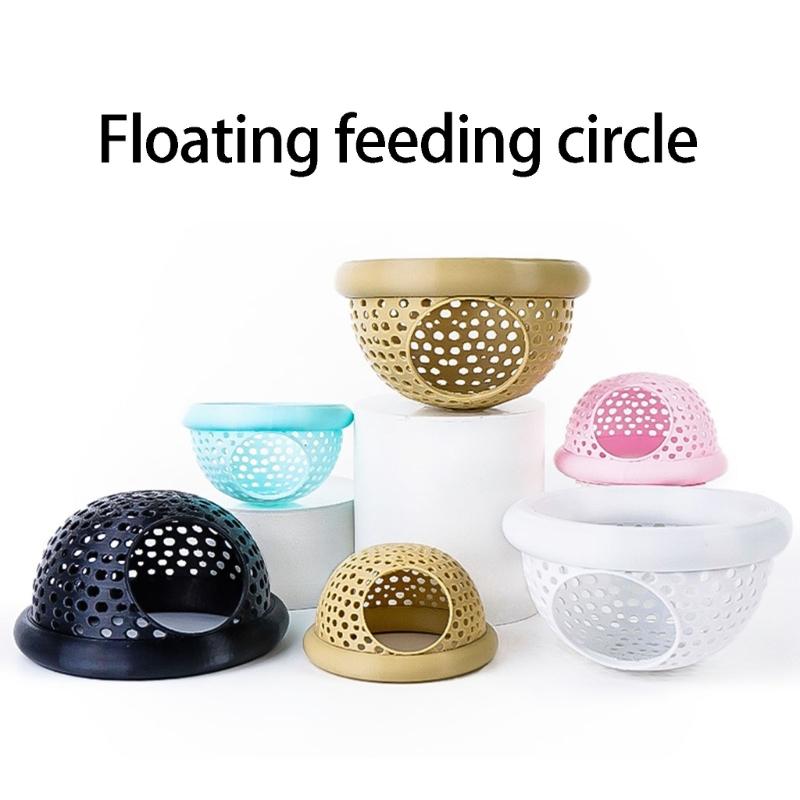 Floating Fish Feeders Rings With Hide Tube Floating Bettas Hide & Shrimp Cave Aquariums Hammocks Feeders & Resting