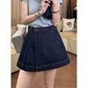 Denim Skirt For Women With High Waist And Button Details For Casual Streetwear