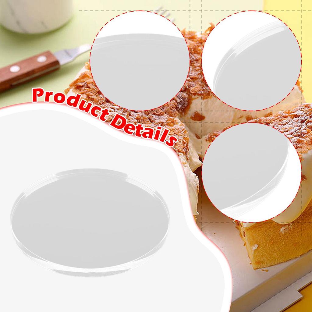 Cake Separator Plate Easy to Use Clear Multipurpose Reusable Baking Tool Cake Divider for Desserts Snacks Cupcakes Pies Cake