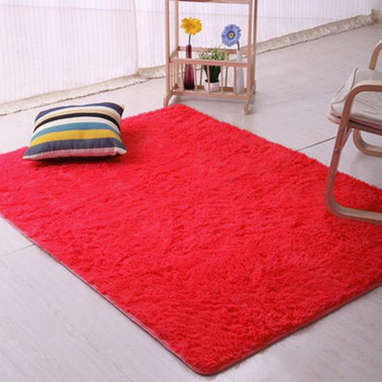 Candy Color Soft Anti-Skid Carpet Flokati Shaggy Rug Living Bedroom Floor Mat