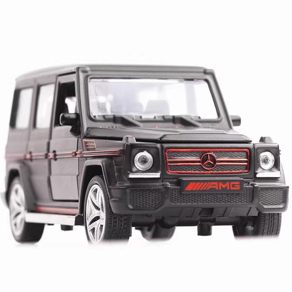 1:32 Scale G65 Alloy Diecast Toy Car Models 4 Doors Opened Sound Light Pull Back Hihgh Simulation SUV Vehicles for Kids Presents