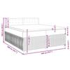 VidaXL Bed Slat Base with Mattress Pink 200x200 Cm Velvet 3287847