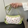 Lightweight Cherry Printed Commuter Underarm Bag Women's Foreign Style Advanced Texture Trendy Temperament Versatile Popular Shoulder Bag