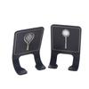 Universal Tennis Racket Wall Mounted Racket Rack Vertical Display Stand Stainless Steel Wall Hook Badminton Racket Holder