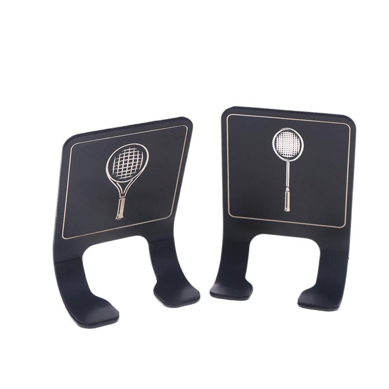 Universal Tennis Racket Wall Mounted Racket Rack Vertical Display Stand Stainless Steel Wall Hook Badminton Racket Holder