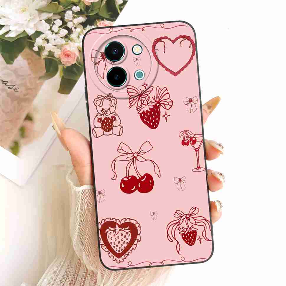 For vivo Y38 5G Case New Colorful Flower Sunset Silicone Back Cover For Vivo y38 Y 38 5G Shockproof Phone Cases Fundas Capa