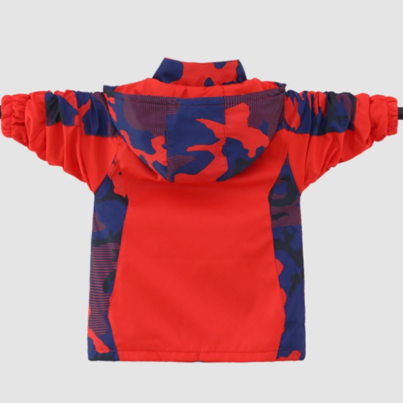 Boys' Autumn and Winter Jackets Children's Big Children's Plus Velvet Thickened Jackets Detachable Three-in-one Autumn Clothes