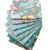 1 Set Beautiful Flower Printed Patchwork Cloth Elegant Eye-catching Fabric Sewing Cloth for Home