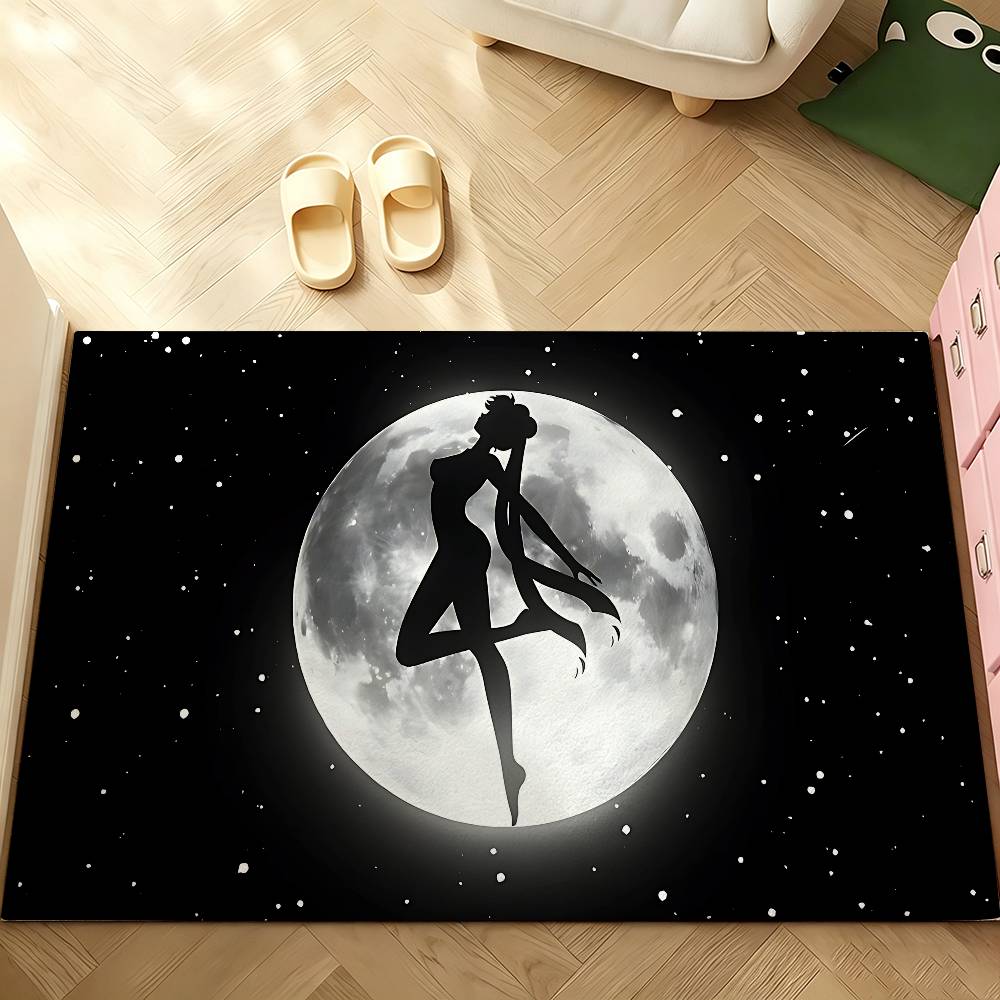 Classic Anime-S-sailor-M-Moon-S Carpet Bathroom Anti-slip Mat Door Mat Home Decoration Mat Entrance Door Mat Scratch-resistant