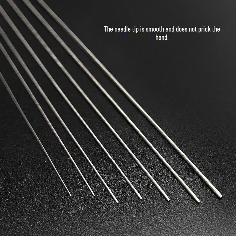 Side-Opening Beading Needle for Threading Crystal and Pearl Beads, Stainless Steel