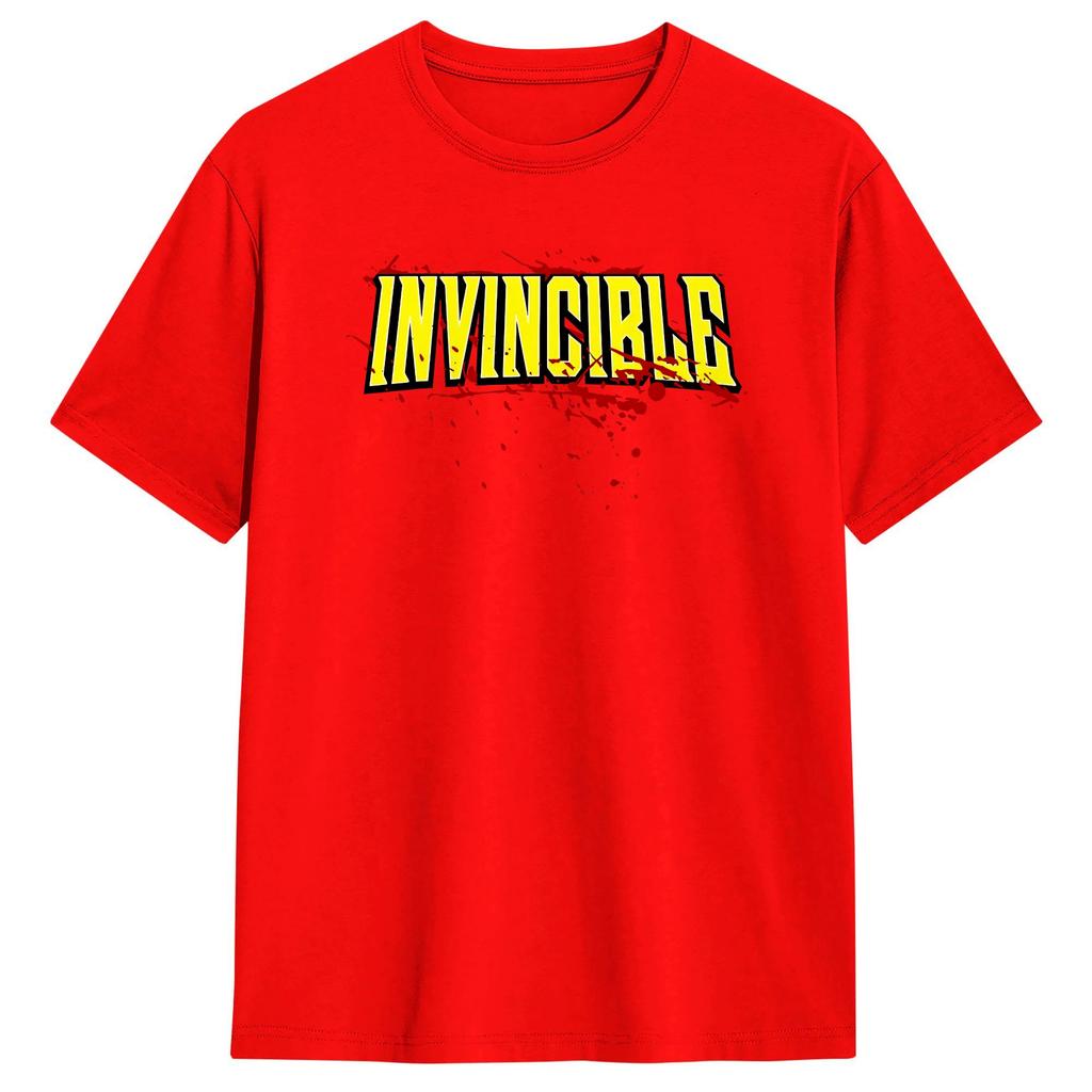 Cartoon 90s Funny Hero Invincible Comic T-Shirt Men  Y2K Retro T Shirts Summer O Neck Leisure Tee Shirt Pattern Oversized Tops