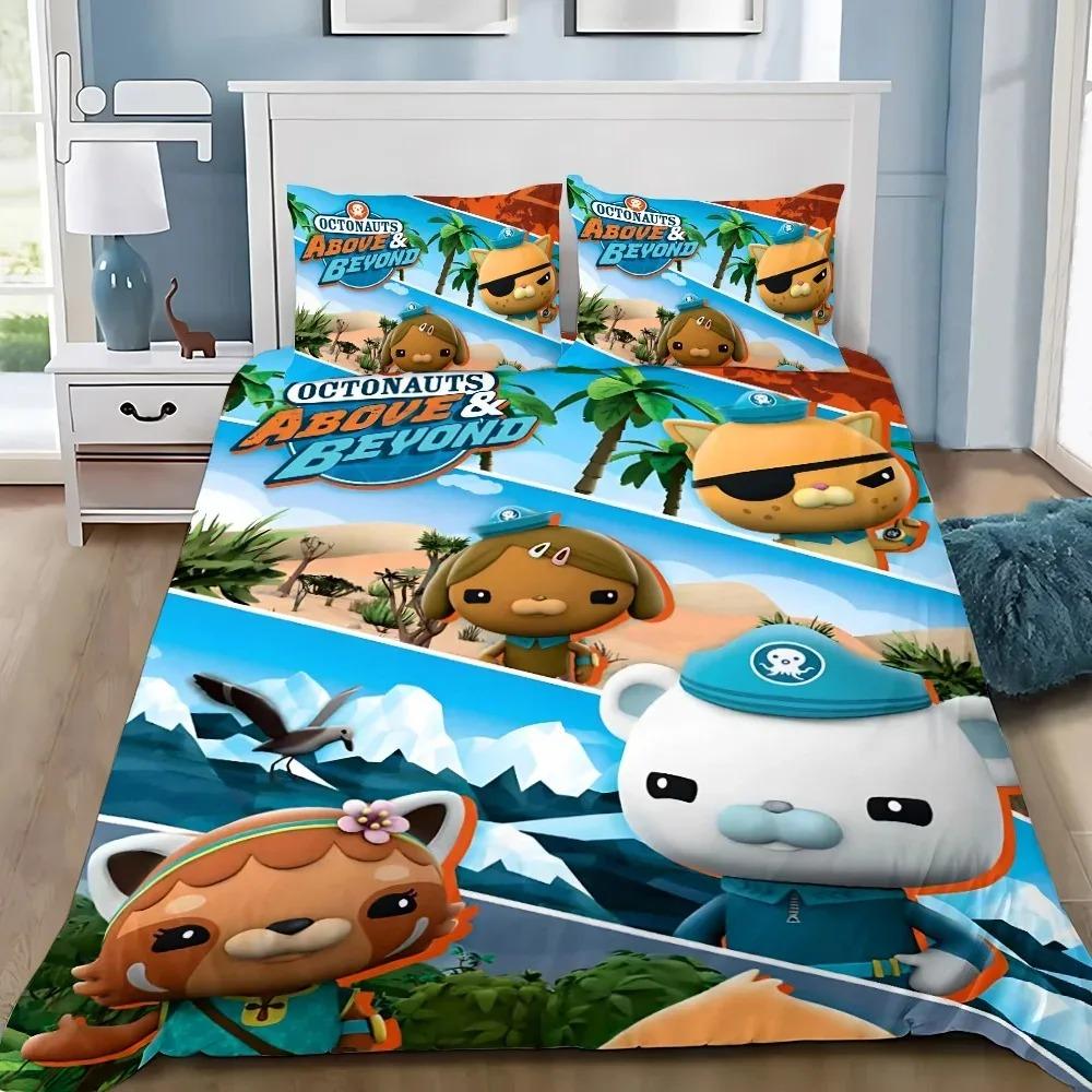 The Octonauts Barnacles 3D Printed Duvet Case Pillowcase Boy Girl Bedding Set Twin Full Queen King Size for Bedroom Decor