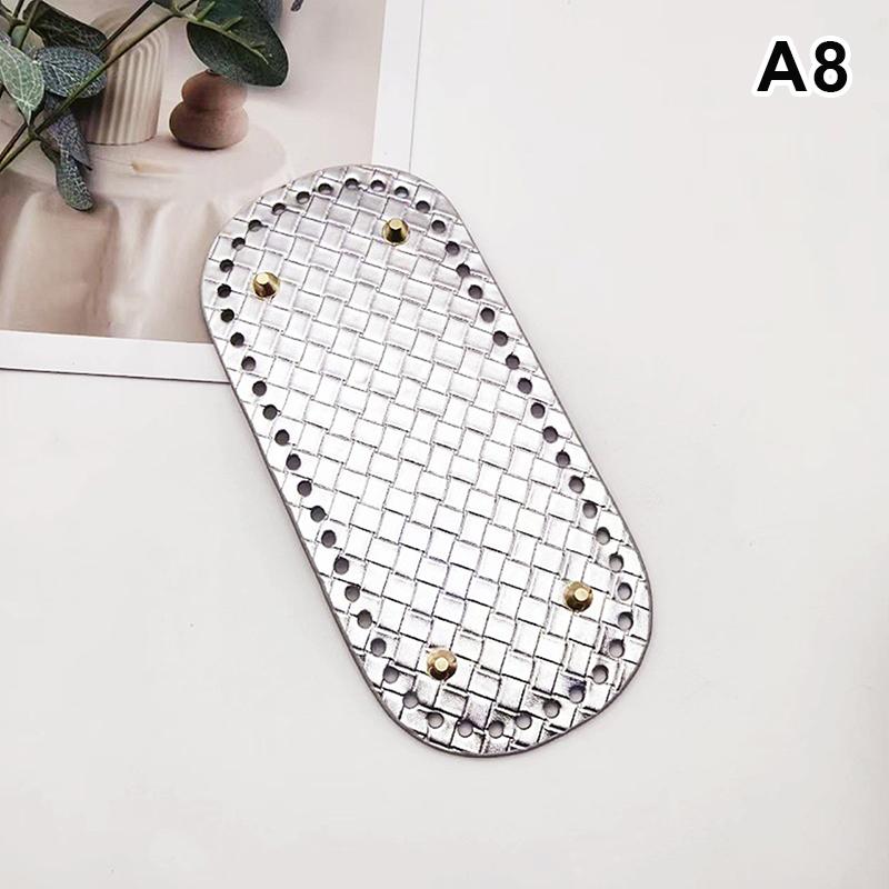 

DIY Long Leather Bag Base 22x10cm PU Leather Bottom Pad for Knitted & Crochet Bags Bag Accessories