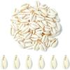 Airssory 100 Pcs Ocean Life Charms Natural Cowrie Shell Charms for Earring Bracelet Necklace Jewelry DIY Craft Making