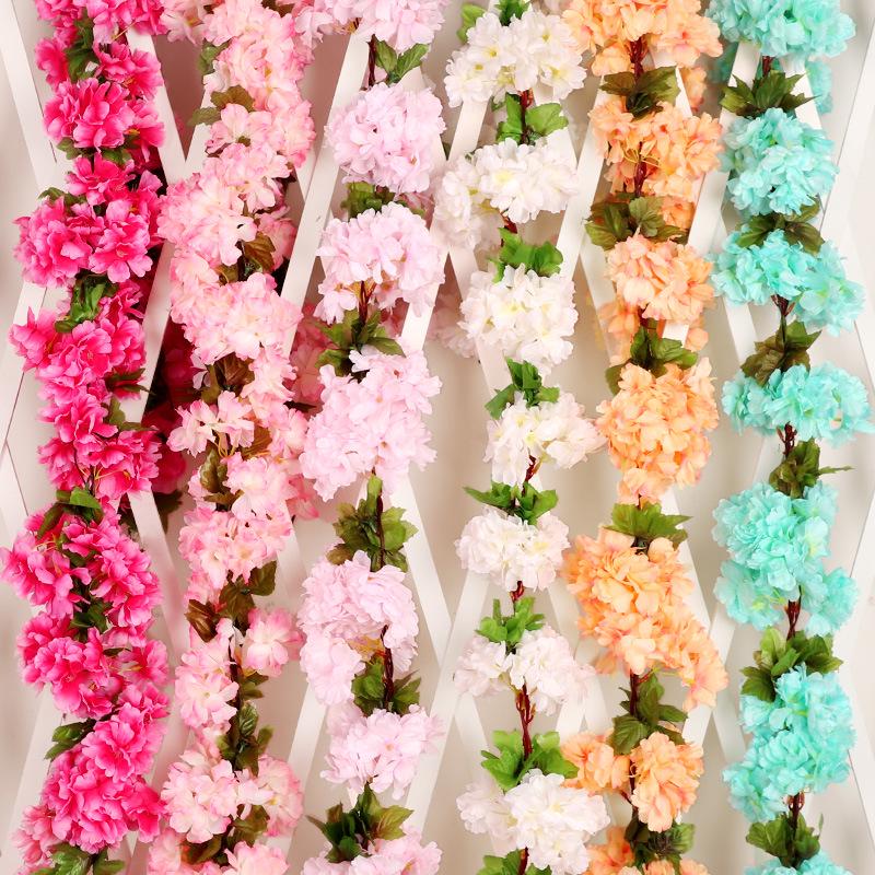Cherry Blossom Vine Wall Hanging for Outdoor and Indoor Ceiling Decor