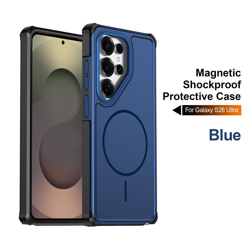 Armor For MagSafe Phone Case For For Samsung Galaxy S26 Ultra S25 S24 Plus S23 FE A17 A07 A36 A56 A37 Shockproof Magnetic Cover