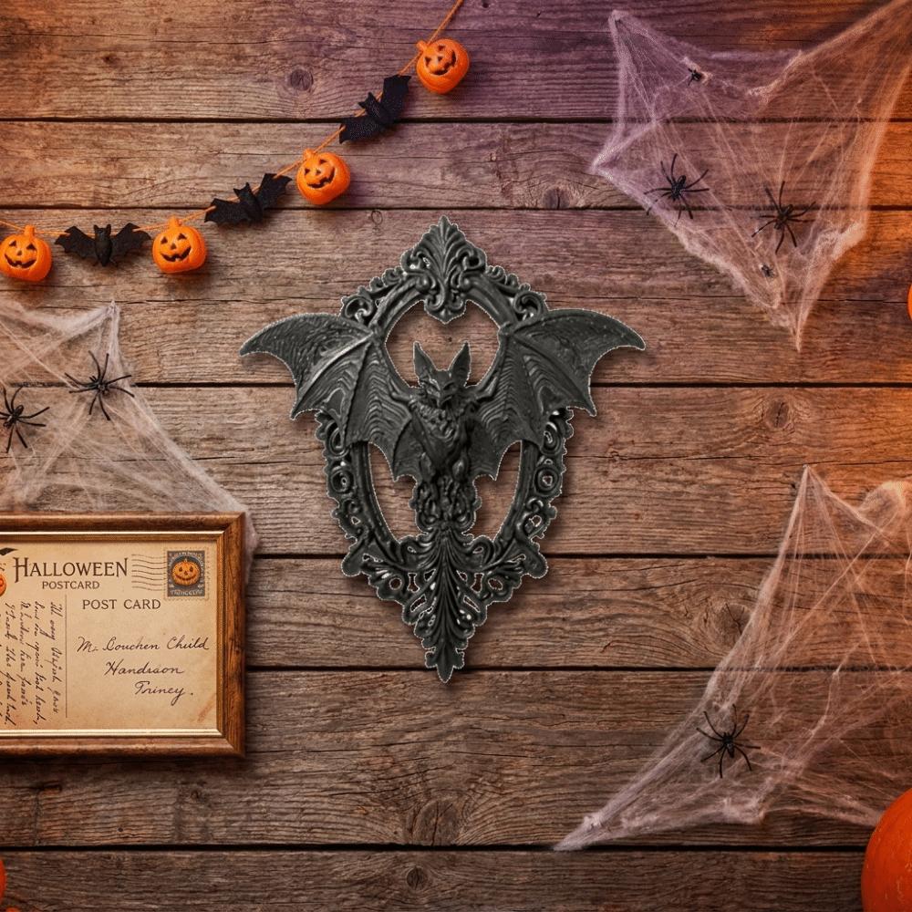 Dekorative Fledermaus Wandplakette 3D-Druck Halloween Wandbehang Gotische Fledermaus Wanddeko Gotisches Zimmer