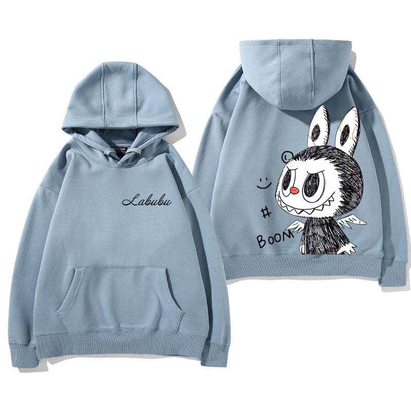 

Labubu Cartoon HoodieWomen Pullover Versatile Casual Trend S