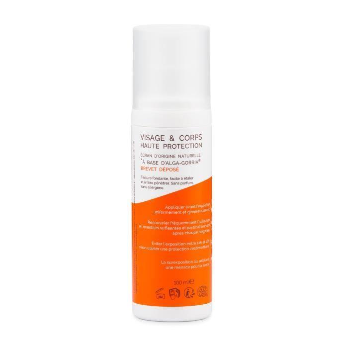 Lait Solaire Bio - LABORATOIRE DE BIARRITZ - SPF50 - 100ml - Protection UVA/UVB - Résistant à l'eau