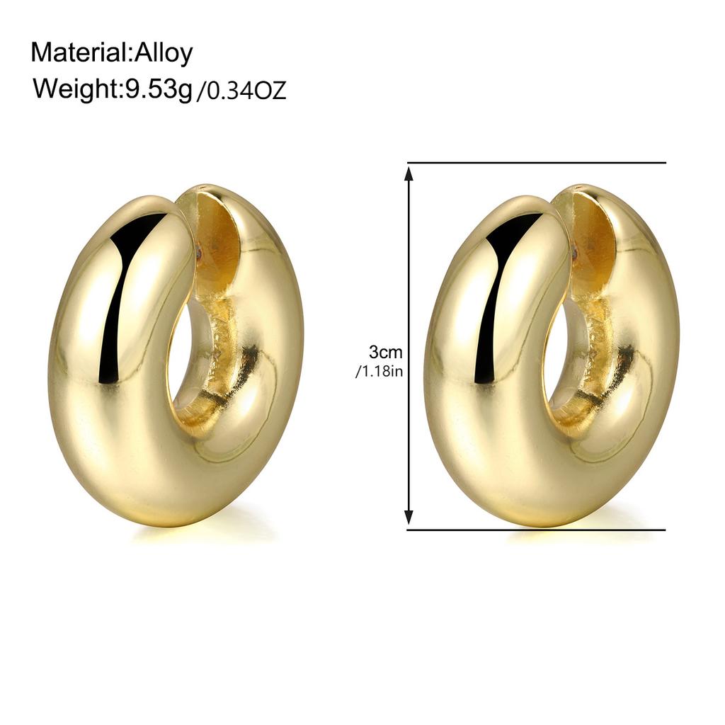 Cross border European and American women's colorful threaded ear clips without ear holes exaggerated ear bone clips and earrings