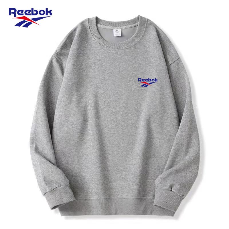 

Reebok Новий чоловічий та жіночий світшот з вишивкою та круглим вирізом для весни та осені Чоловічий худі M срібний