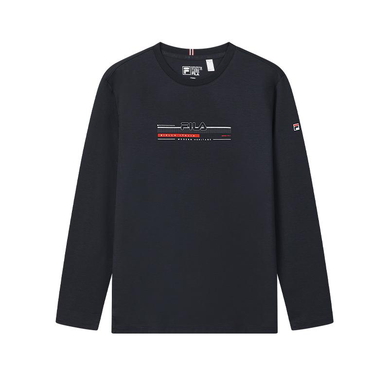 FILA Heritage Удобная Простая Модная Мужская Футболка с Длинным Рукавом Топы F61M618298ANV 2XL