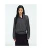 Anggae Big Cowl Tie Pullover Gray