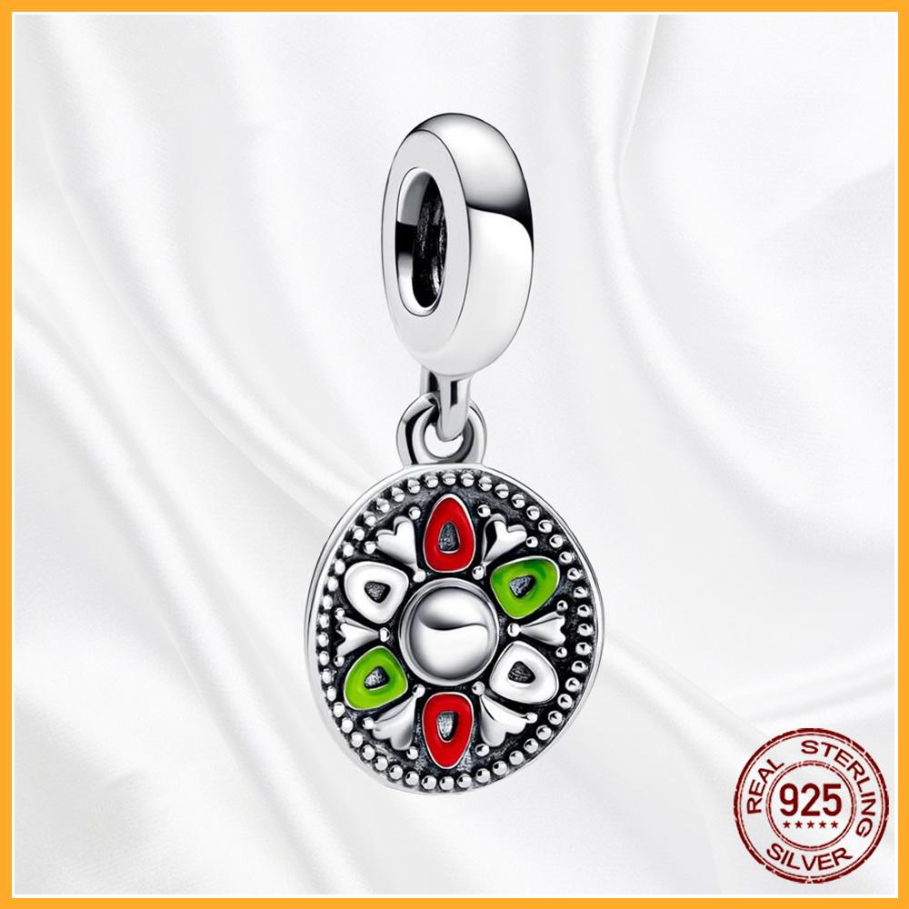 Authentic Sparkling Plata Copper Dangle Charms Fit Original Bracelet Beads Pendant Women Diy Jewelry Gift