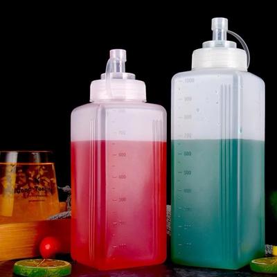 Spaudžiamas padažo buteliukas Apsaugotas nuo dulkių Maisto dozatorius Virtuvės įrankiai Plastikinis