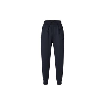 Solid Color Logo Drawstring Knit Sweatpants Women Bottoms Black FB5432-010