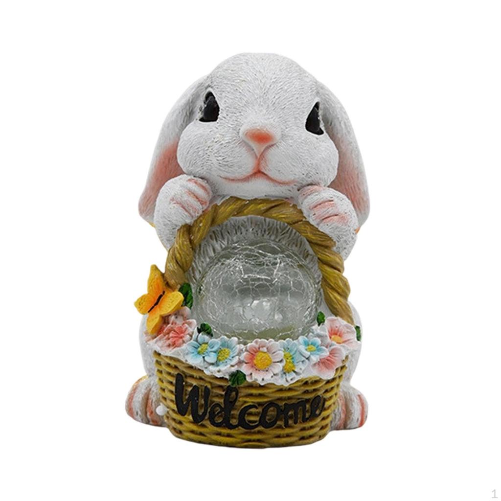 , Easter Bunny Figurine, Collector's Item for Garden, Waterproof, Gift Patio Or Balcony,