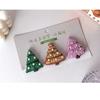 2026 New 3Pcs/set Christmas Fridge Magnet Set, 3D Tree Decor, DIY Soft Magnetic Sticker for Christmas, Refrigerator Decoration