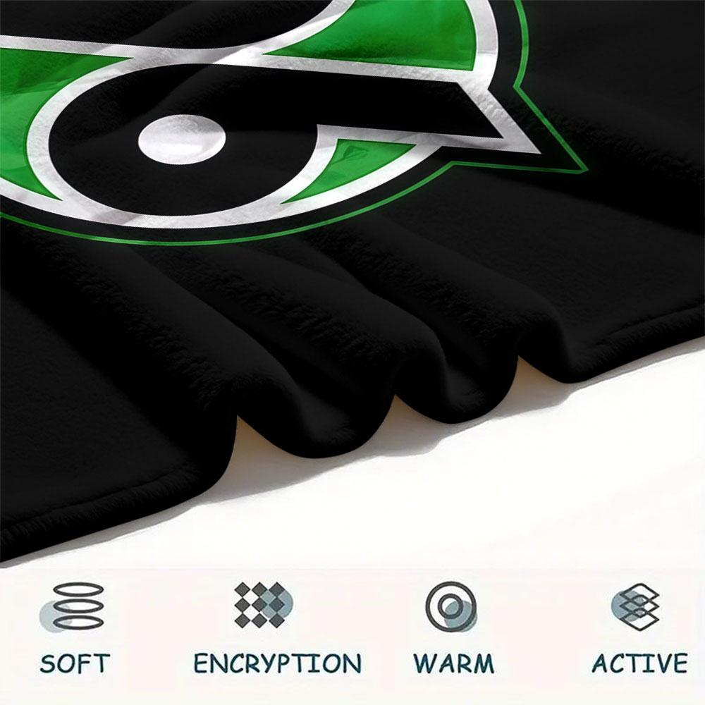 1PC Hannover 96 Patterned Flannel Blanket Suitable For All Seasons for Home Decor Warmth and Comfort Gifts Holiday Present
