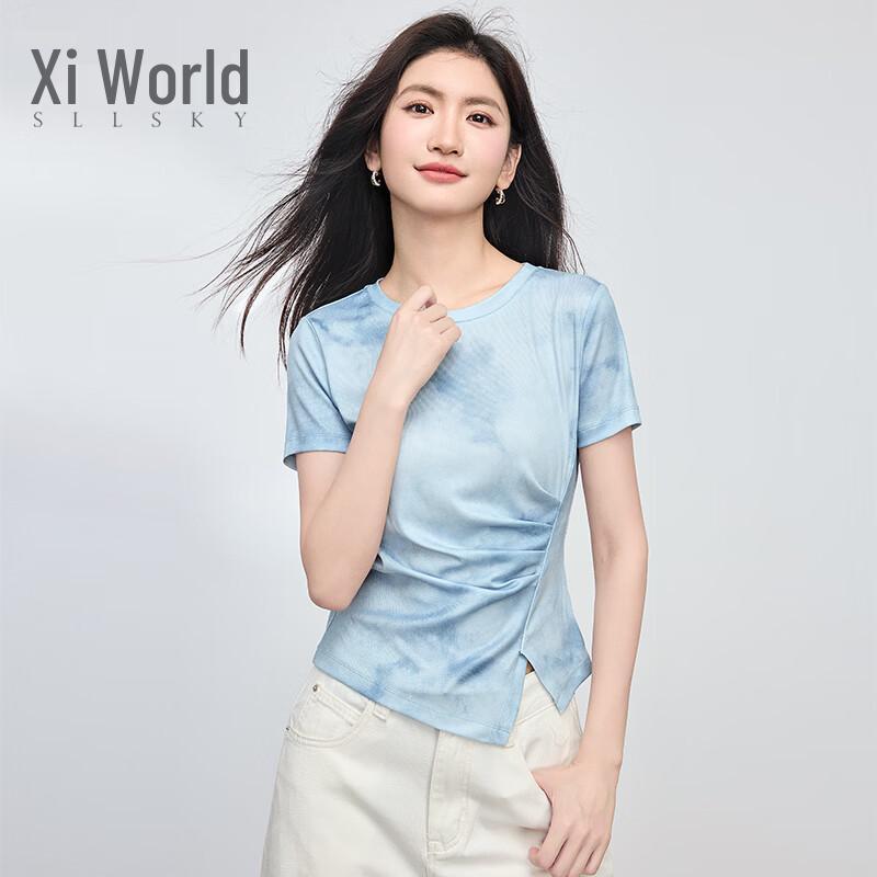 Asymmetric Short Sleeve T-shirt M