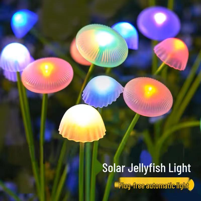 LED Solar Jellyfish & Mushroom Garden Lights