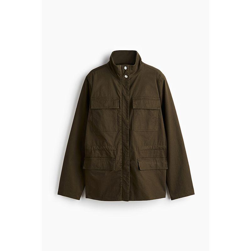 

HM Women s Naist Autumn Fashion Stand Collar Chino Silm Overalls 1251918